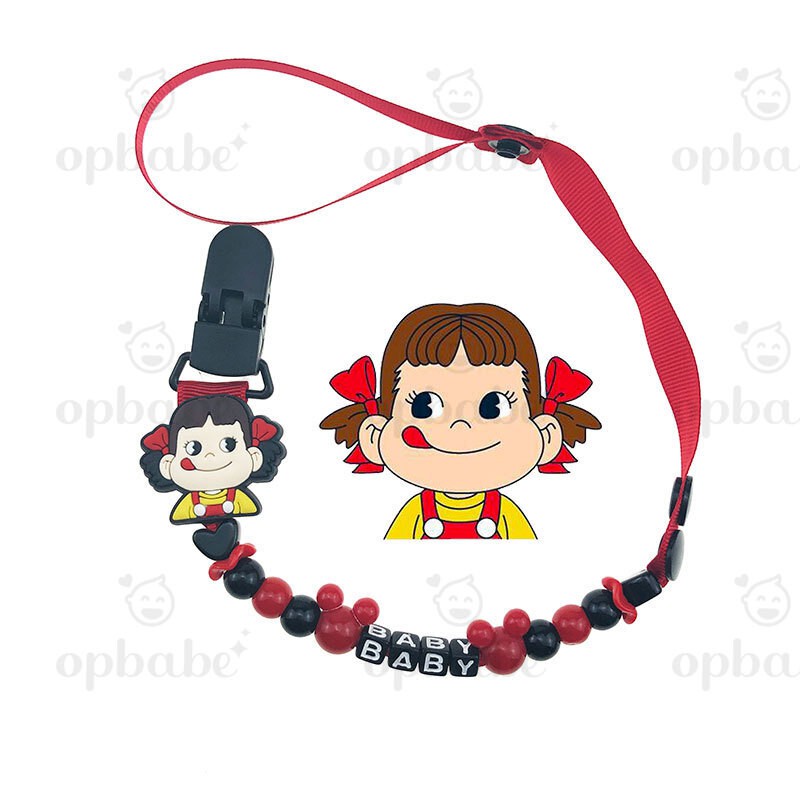 สายคล้องจุกหลอก แบบเยอะ! สายคล้องยางกัด ลายน่ารัก สายคล้องกันหาย OP0087