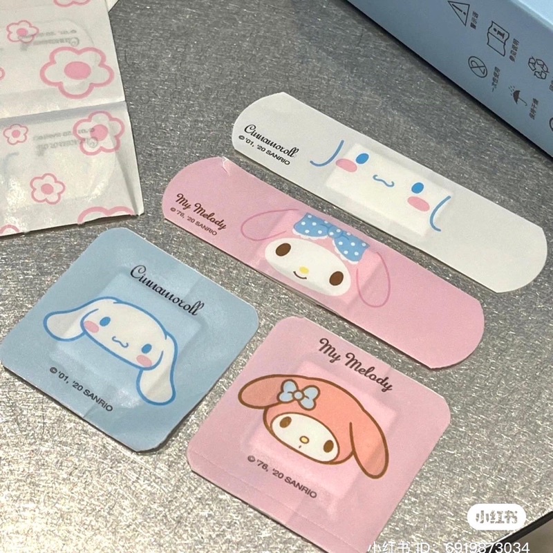 (พร้อมส่ง ) พลาสเตอร์ Sanrio ลิขสิทธิ์แท้!!