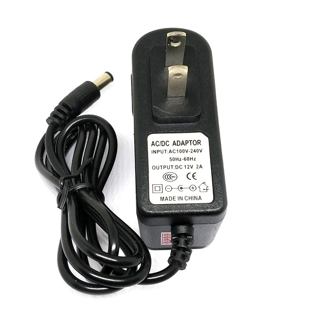 อะแดปเตอร์ กล้องวงจรปิด  12V 2A 2000mA Power Supply US Plug 5.5mm x 2.1-2.5mm for LED CCTV