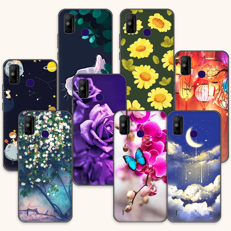 Tecno Spark 6 Go Ke5 KE5j KE5k รูปแบบทาสีซิลิโคนอ่อนนุ่มบางการ์ตูนสําหรับ Tecno Spark 6 Go Ke5 KE5j 