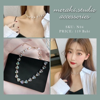 N04 สร้อยคอ งานเกาหลี แบบใหม่ล่าสุด สร้อยคอ แฟชั่น Necklace Jewelry เครื่องประดับออกงาน