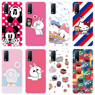 เคสสำหรับ Vivo Y20 Case Silicone Back Cover Soft Casing VivoY20  VivoY20i 2020 cartoon TPU เคส