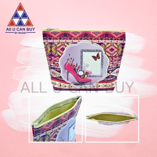ALL U CAN BUY กระเป๋าใส่ของอเนกประสงค์ลายไทยสีชมพู