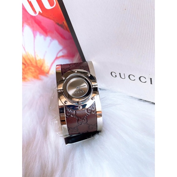 🦋สินค้าพร้อมส่ง🦋  New🍥Gucci watch ทรงกำไล สวย เรียบ หรู ราคาดีมากก