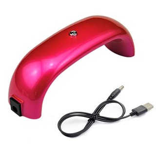 MiStyles  เครื่องอบเล็บ UV LED ผ่าน USB สำหรับใช้ในบ้าน LED Nail Dryer 1183- สีแดง