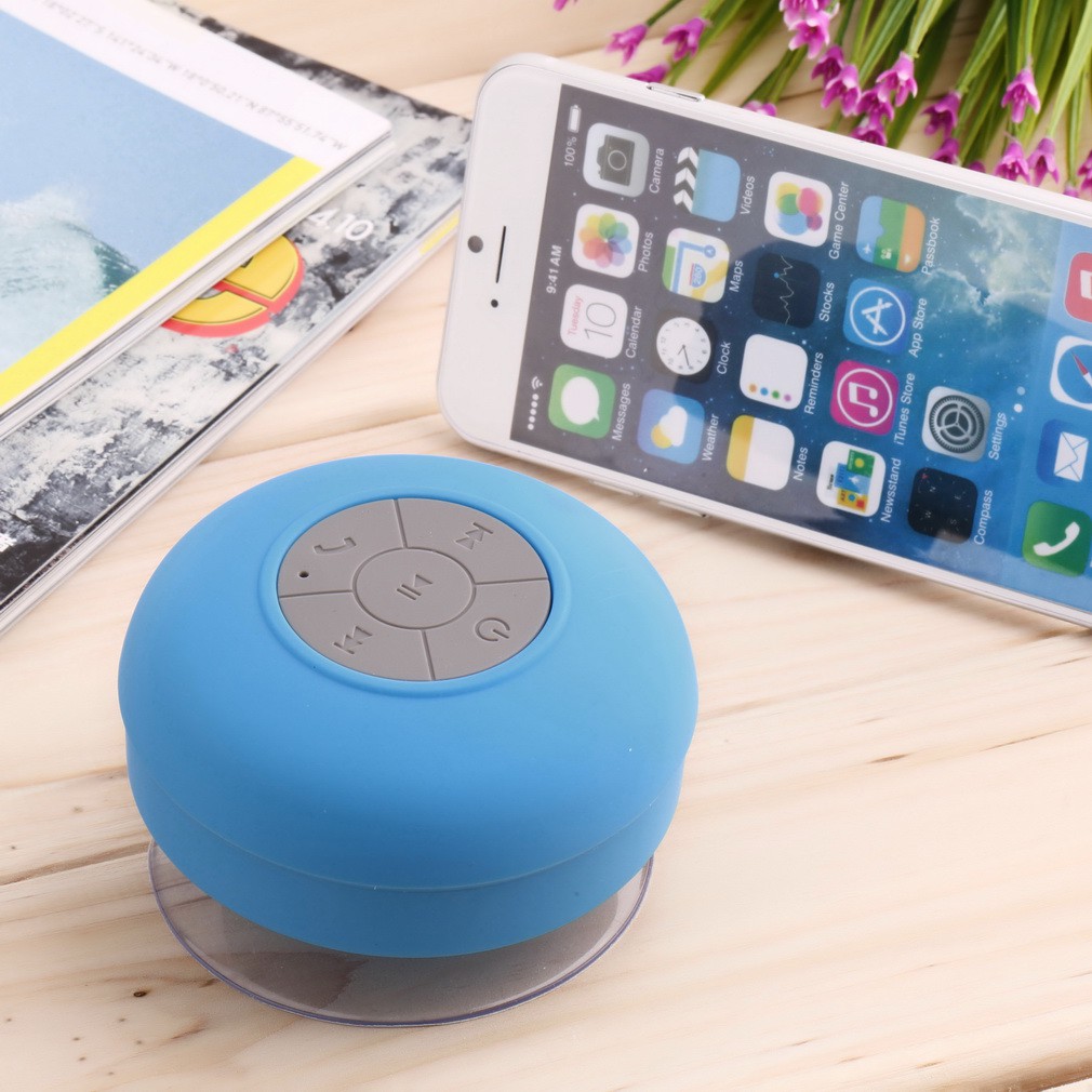 Waterproof Wireless Bluetooth Handsfree Mic Suction Speaker Shower Car ...
