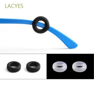 LACYES Colorful Round Temple Tips for Glasses Anti Slip Silicone Grip Glasses Ear Hooks Eyewear Frame Leg Hook Durable Ear Holder for Glasses Eyeglasses Tip Silicone/Multicolor