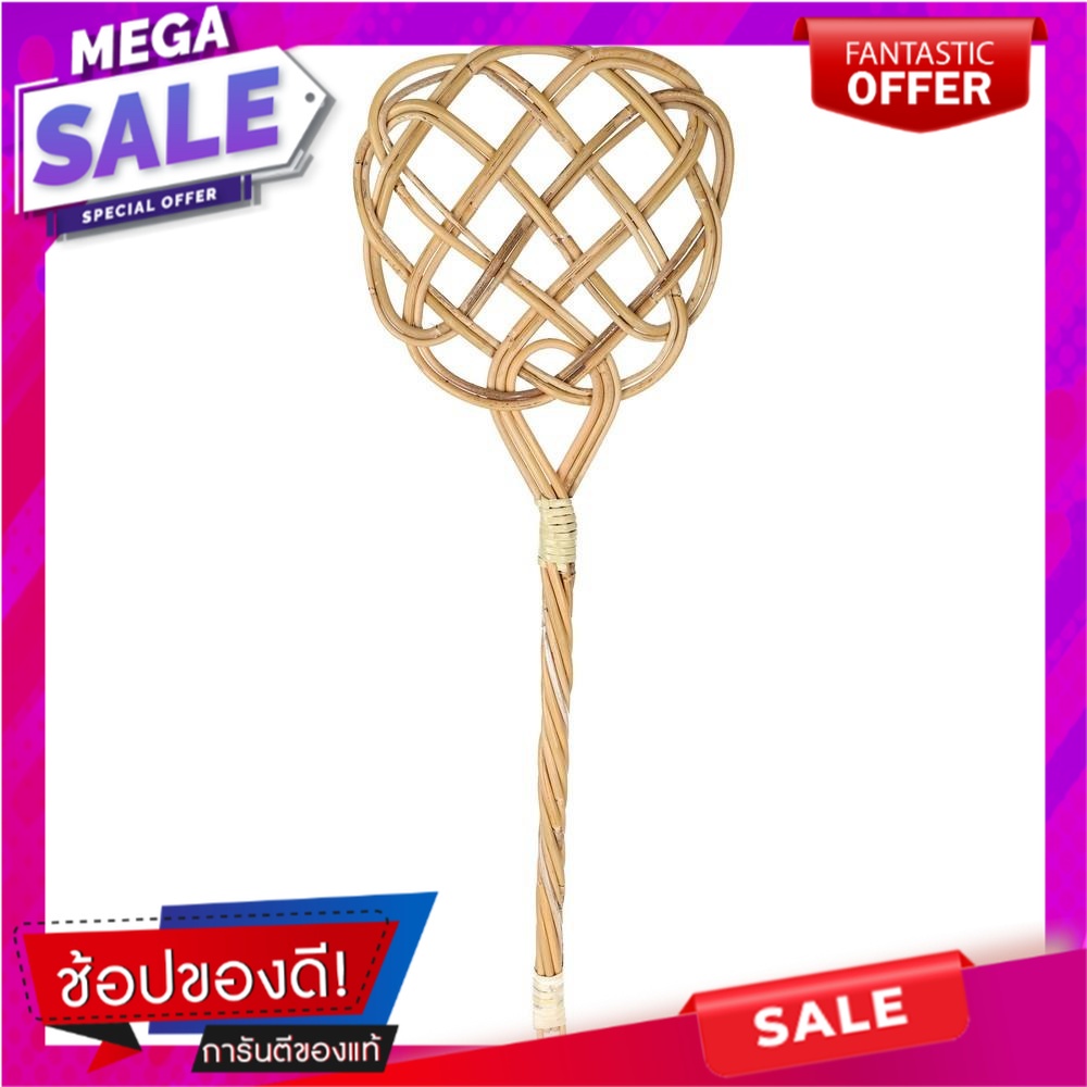 ไม้ตีฝุ่นหวาย B SWEEPY FB0001 9 นิ้ว สีน้ำตาล แปรงทำความสะอาด RATTAN DUSTER B SWEEPY FB0001 9" NATUR