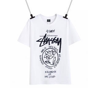 เสื้อยืด Stussy Pure Cotton Short Sleeve T-Shirt Printed For Men And Women.