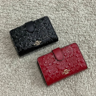 COACH F25937 MEDIUM CORNER ZIP WALLET  Code:B6D140865 แบรนด์แท้ 100% งาน Outlet