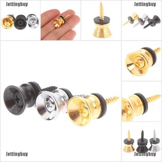 {Jettingbuy} หัวเข็มขัดล็อคสายคล้องกีตาร์ไฟฟ้า เบส กันลื่น 1 ชิ้น ต่อชุด