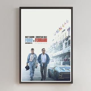 FORD v FERRARI  Poster โปสเตอร์ภาพขนาด 33X48 cm