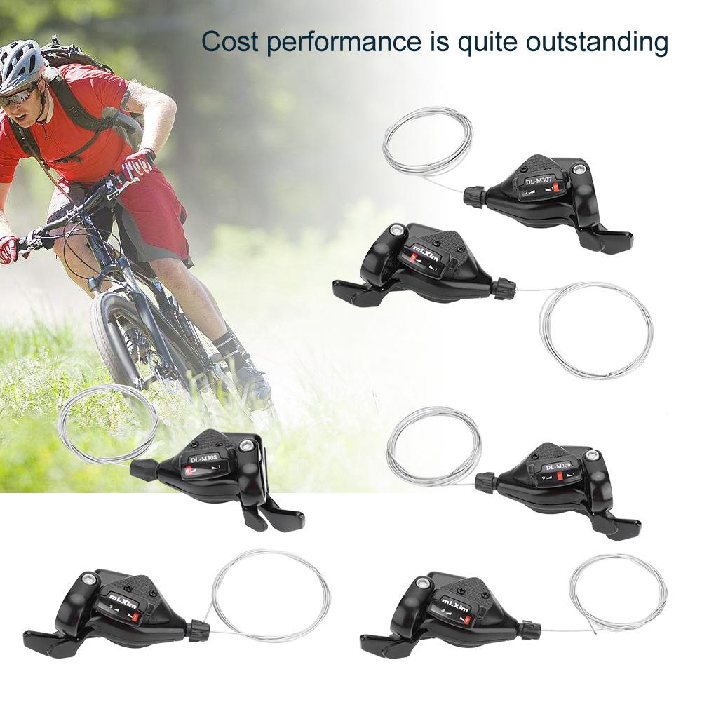 Moon_Mountain Bike Bicycle Thumb Gear Shifter 3x7 Speed Shifter Lever Set for S=himano