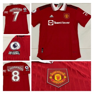 เสื้อแมนยู เสื้อบอล(PLAYER)2022-202(เหย้า) รับประกันคุณภาพ