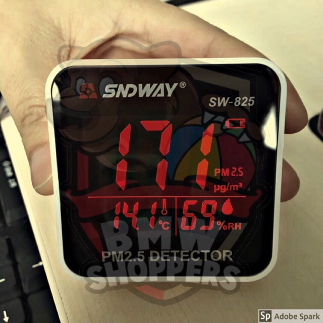 [พร้อมส่ง รับประกัน 1 เดือน] SW-825 / SNDWAY เครืองตรวจวัดฝุ่น คุณภาพอากาศ PM 2.5 [PM2.5 DETECTOR]