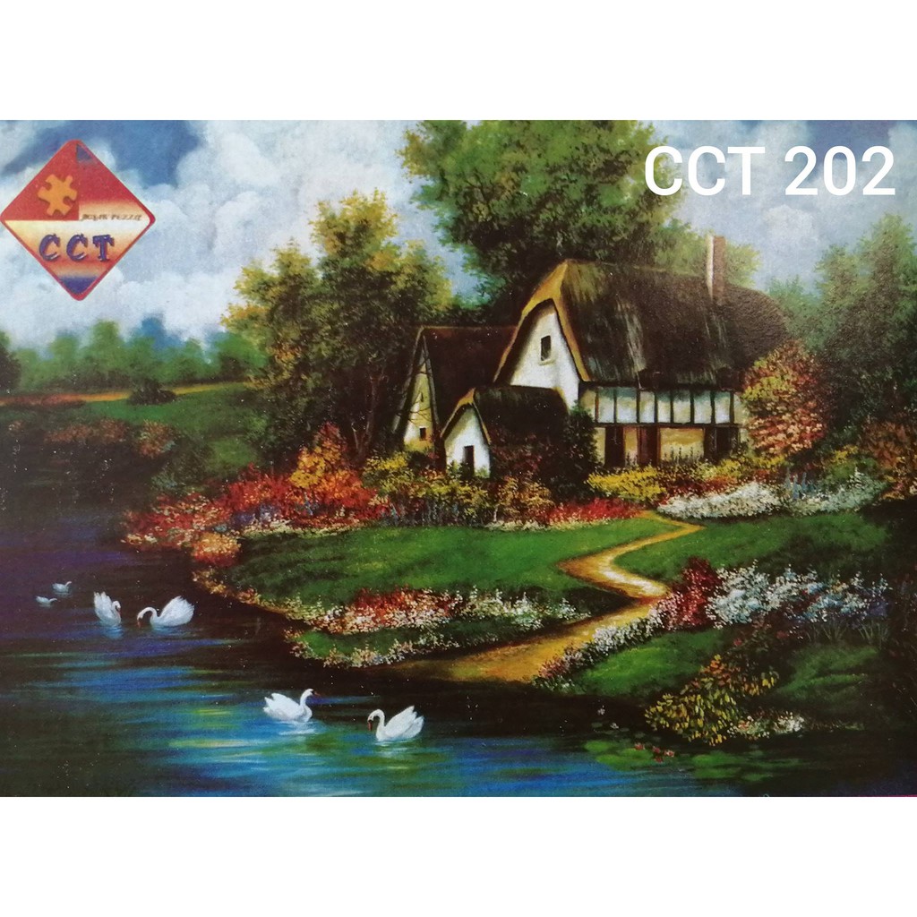 จิ๊กซอว์ 500ชิ้น Jigsaw ขายดี ธรรมชาติ ภาพวาด จินตนการ ขนาด 53*38cm ของเล่น เสริมทักษะการเรียนรู้ อัปเดต