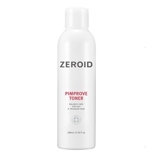 ✨ของขวัญฟรี★ตัวอย่างฟรี✨Zeroid Pimprove Toner 200ml โทนเนอร์ สำหรับทำความสะอาดผิวหน้า