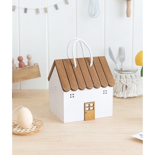 พร้อมส่ง กล่องใส่ของรูปบ้าน กล่องไม้ใส่ของรูปบ้านญี่ปุ่น ของแต่งบ้าน พร็อพถ่ายรูป กล่องใส่ของมินิมอล ของแต่งบ้านน่ารัก