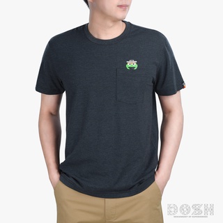 DOSH:MENS T-SHIRTเสื้อยืด คอกลม แขนสั้น สีดำ SESAME STREET รุ่นDSEMT5045-BL