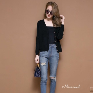 Knit Blazer เสื้อคลุมแต่งกระดุม