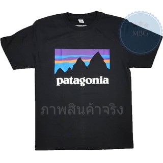 เสื้อยืด คอกลม แขนสั้น แฟชั่น patagonia ภูเขา พาตาโกเนีย ปาตาโกเนีย