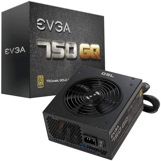 PSU EVGA 750 GQ,1000 GQ 80+ GOLD 750W, Semi Modular, EVGA ECO Mode, 5 Year Warranty #Power Supply