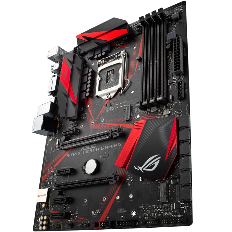 Asus ROG STRIX B250H GAMING LGA1151 7a Generation 6o Core i7 i5 i3 Pentium Celeron DDR4 M. 2 B250 ATX USB 3.1 MFXT FGZG UUG3 #8