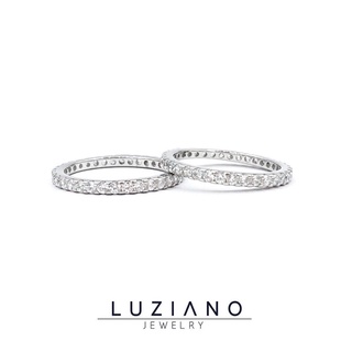 แหวนเงินแท้ รุ่น Eternity love  Luziano Jewelry