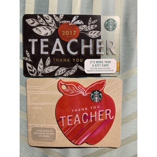 Starbucks Teacher USA cards 2 ใบ