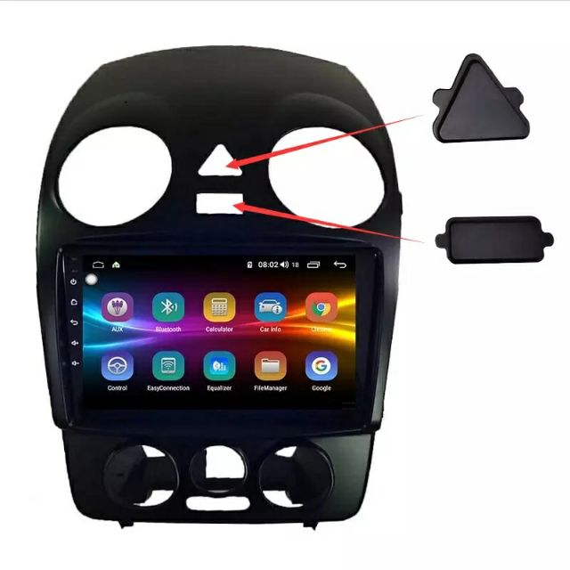 [ผ่อน 0% 10 เดือน]​จอ  andrind 9 พร้อม ชุดหน้ากาก volkswagen new beetle 1998-2012 look1 look 2