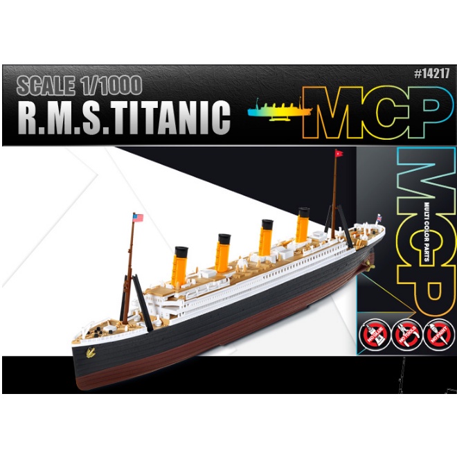 Academy Rms. Titanic ชุดโมเดลพลาสติก 1/1000
