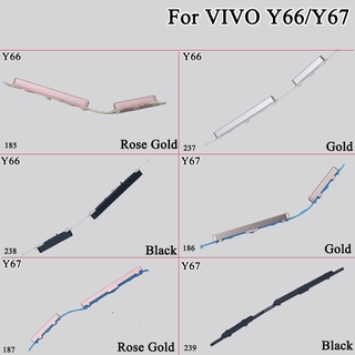 อะไหล่ปุ่มด้านข้าง ปุ่มปรับระดับเสียง สําหรับโทรศัพท์มือถือ Vivo Y66 Y67