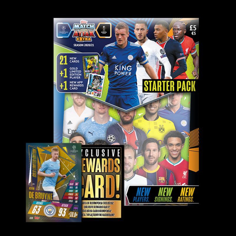 Topps Match Attax Extra UCL 2020/21 - แพ็คเริ่มต้น