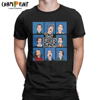 เสื้อยืดแขนสั้น คอกลม ผ้าฝ้าย พิมพ์ลาย Nicolas Cage Face สําหรับผู้ชาย ไซซ์ 4XL 5XLS-5XL