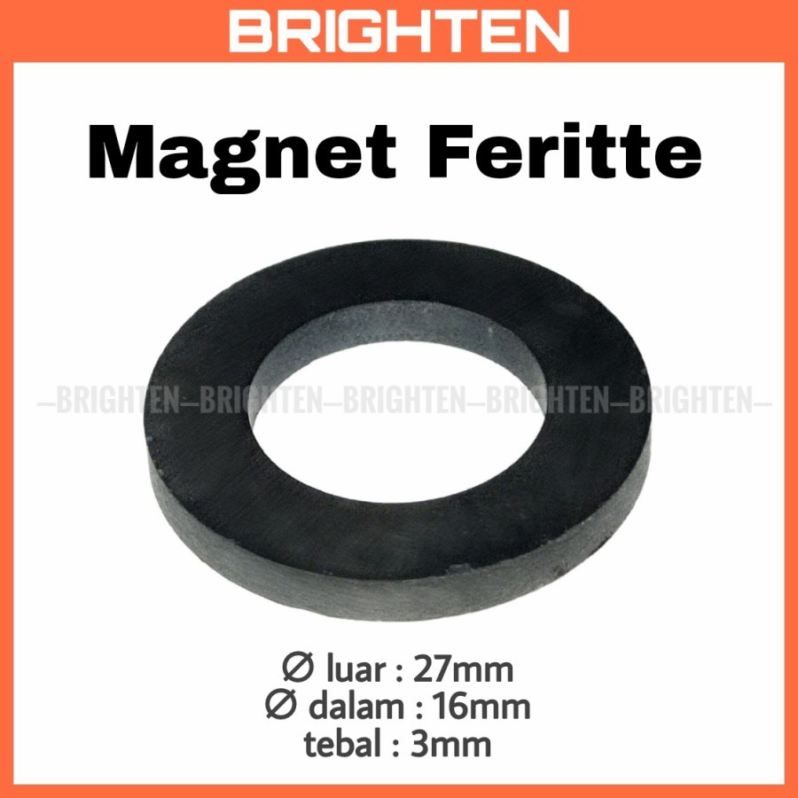 Magnet Ferrite Ring D 27mm d 16mm t 3mm Magnet Ferrite
