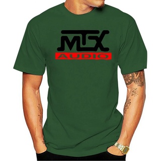 เสื้อยืดผ้าฝ้ายพิมพ์ลายแฟชั่น เสื้อยืดแขนสั้นลําลอง พิมพ์ลาย Mtx Audio สีขาว สําหรับผู้ชาย