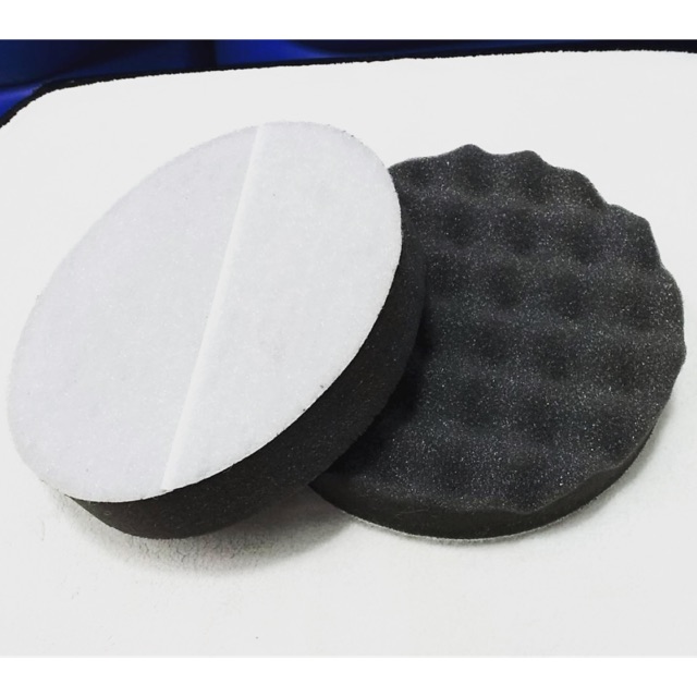 ฟองน้ำเครื่องขัด ขนาด5-6นิ้ว  ฟองน้ำลงWAX  สีดำ เหนียวนุ่ม เนื้อละเอียด  หน้ารังผื้ง