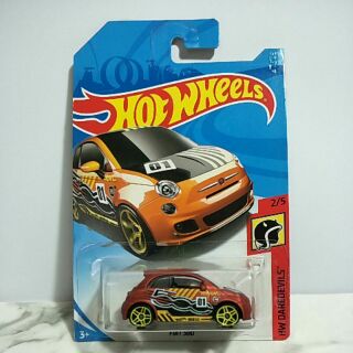 รถเหล็ก Hot wheels FIAT 500 เบอร์ 01 (ib27)