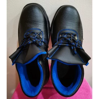 รองเท้าเซฟตี้ หัวเหล็กพื้นเหล็ก สีน้ำเงินด้านใน ข้อเตี้ย/ข้อสูง Size 36-48