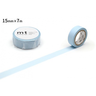 mt masking tape pastel cyan (MT01P491) / เทปตกแต่งวาชิ สี pastel cyan แบรนด์ mt masking tape ประเทศญี่ปุ่น