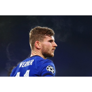 โปสเตอร์ Timo Werner แวร์เนอร์ Chelsea เชลซี champions แชมป์ poster ฟุตบอล Football โปสเตอร์ฟุตบอล ตกแต่งผนัง รูปติดห้อง