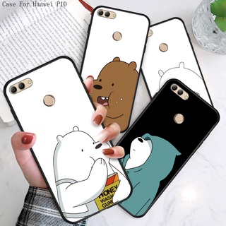 Huawei P50 P10 P9 Plus Lite Pro หัวเว่ย สำหรับ Case Stupid Bear เคส เคสโทรศัพท์ เคสมือถือ