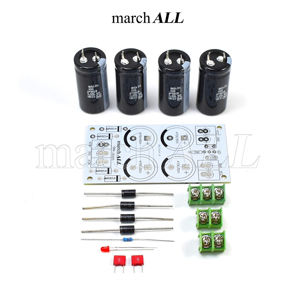 march ALL RB3 ชุดคิท  PCB เพาเวอร์ซัพพลาย วงจรขยายเสียง Class A 1969 ค่าอิมพีแดนซ์ดีมาก แรงดันคงที่ 