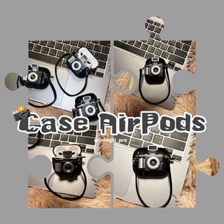 📸 พร้อมส่งที่ไทย 🎞 เคส สำหรับ Airpods 🖤 Case Airpods1/2 Airpods3 AirpodsPro เคสแอร์พอต กล้องถ่ายรูปสไตล์วินเทจมีแฟลช