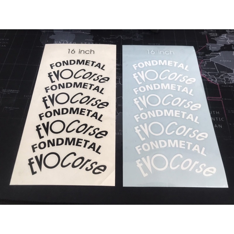 สติ๊กเกอร์ล้อ evo corse fondmetal - รูปที่ 2