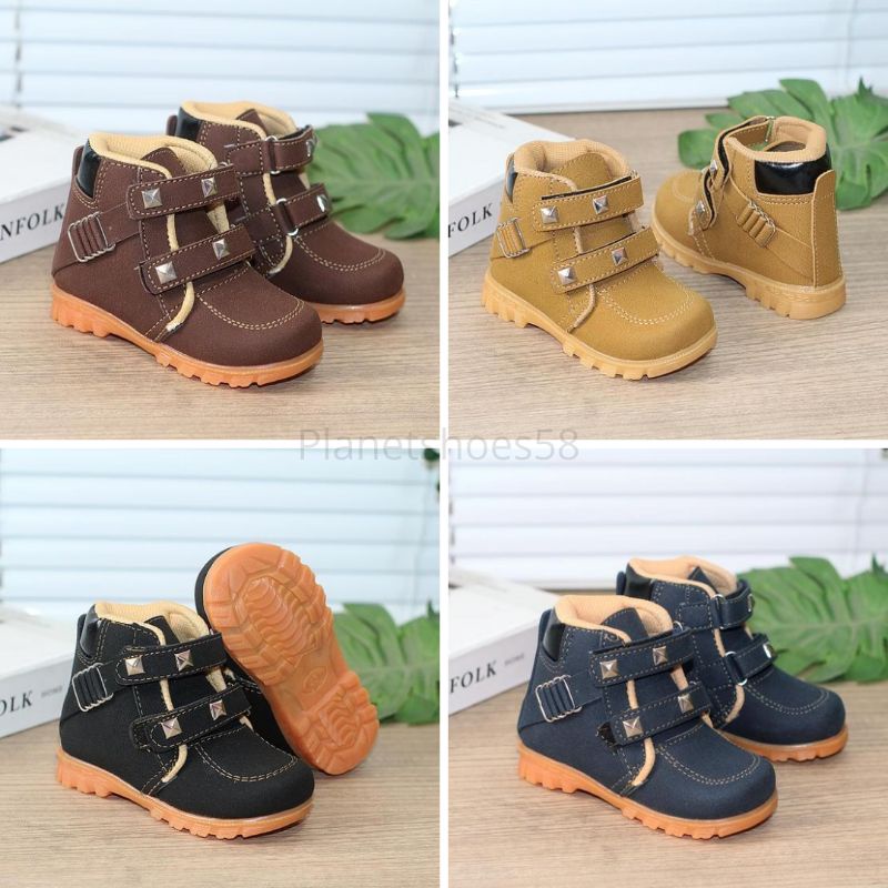 PLANET - AF01 NEWEST BOYS BOOTS WITH ADHESIVE STRAPS / COOL BOYS BOOTS