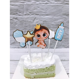 ป้ายปักเค้ก ลายBaby Boy
