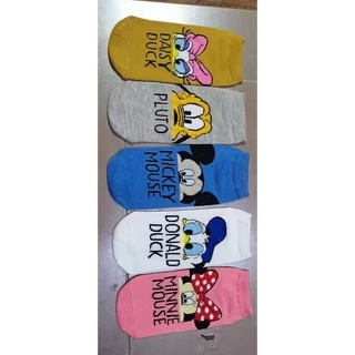 พร้อมจัดส่ง-ถุงเท้ามิกกี้ มินนี่ DONAL DUCK10คู่ ***(คละสี คละลาย ตามรูป)***รุ่นใหม่WZ-MSL-1/2（10คุ่）