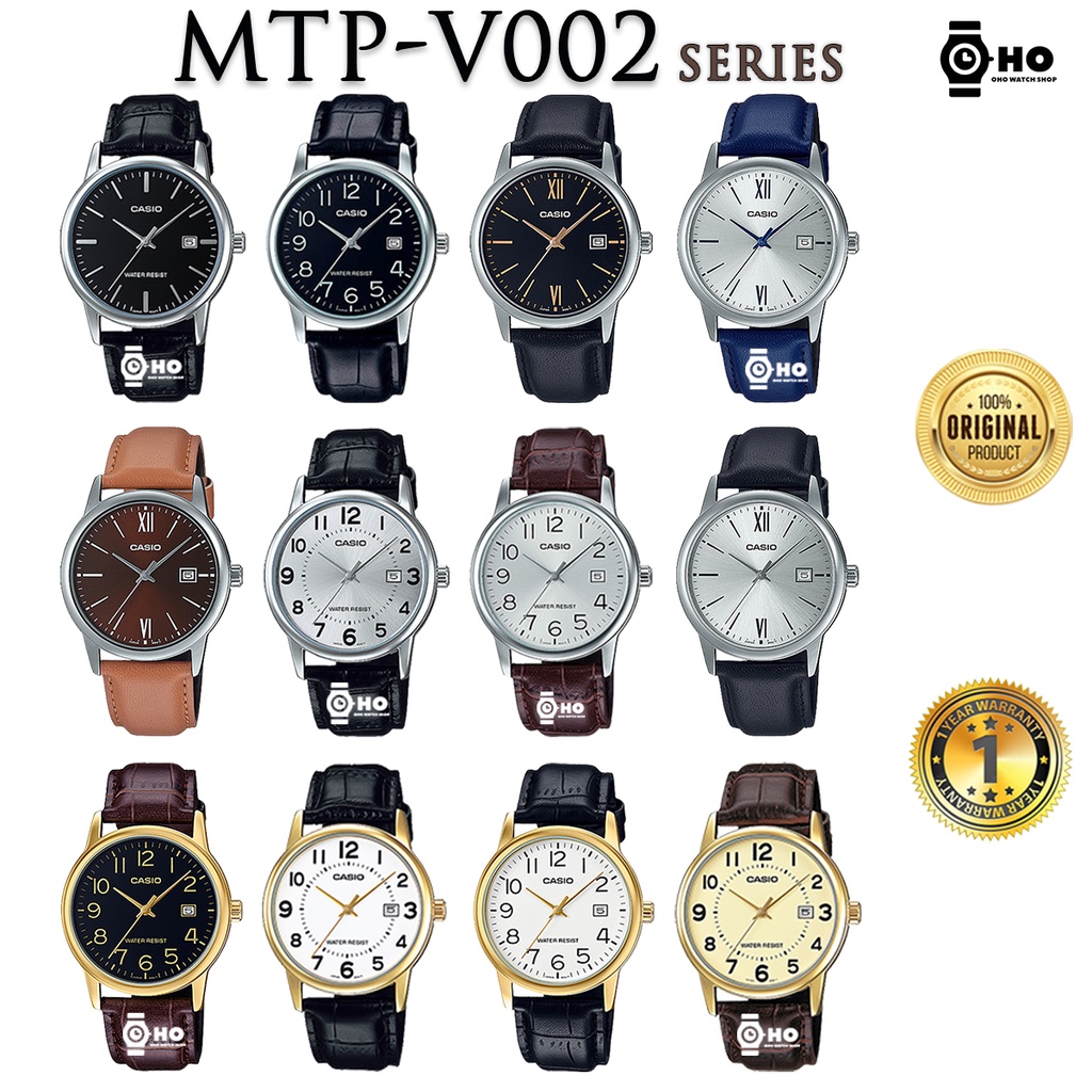 CASIO รุ่น MTP-V002 Series MTP-V002L-1 MTP-V002L-2B3 MTP-V002L-5B3 MTP-V002L-7 MTP-V002GL-1B MTP-V00