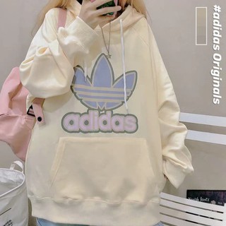 🏀New Item🏀 เสื้อฮู้ดแขนยาว Adidas แนว Sport Girl สีพาสเทลน่ารักๆ สินค้าพร้อมส่ง‼